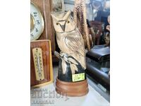 A VERY BEAUTIFUL FIGURE ON A BUCK MADE OF HORN