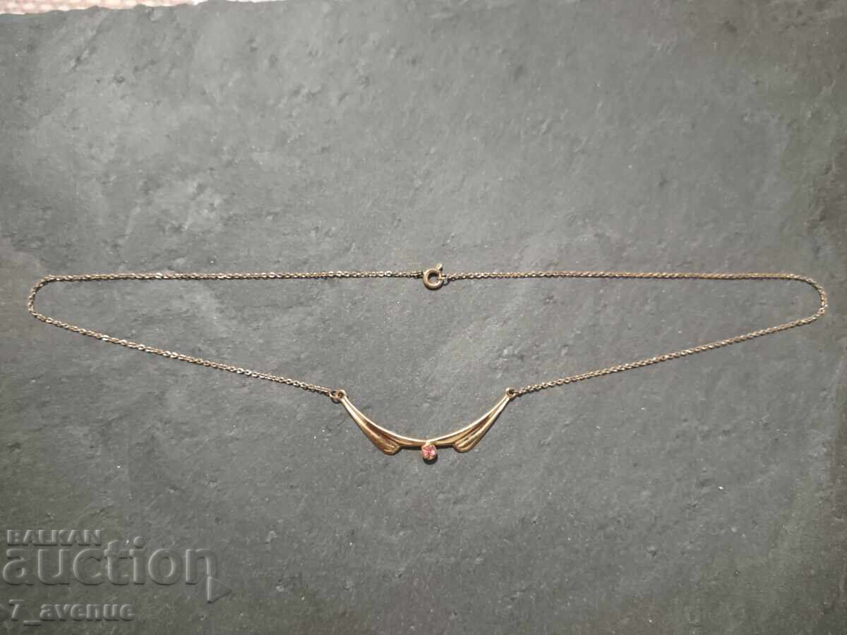 Аукцион Огърлица накит колие с рубин 16.10.25