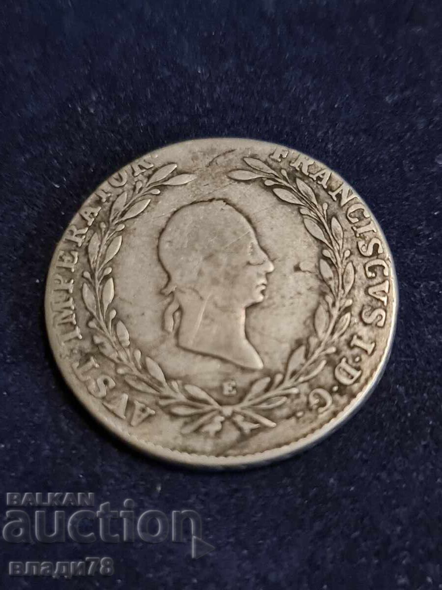 Silver Coin 20 Kreuzer 1825 - 5 Silver Coin 20 Kreuzer 1825 - 5