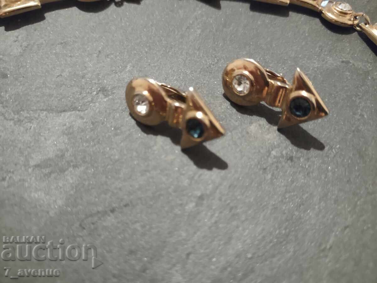 Доставка на Огърлица накит колие и обици , 70те 16.10.25