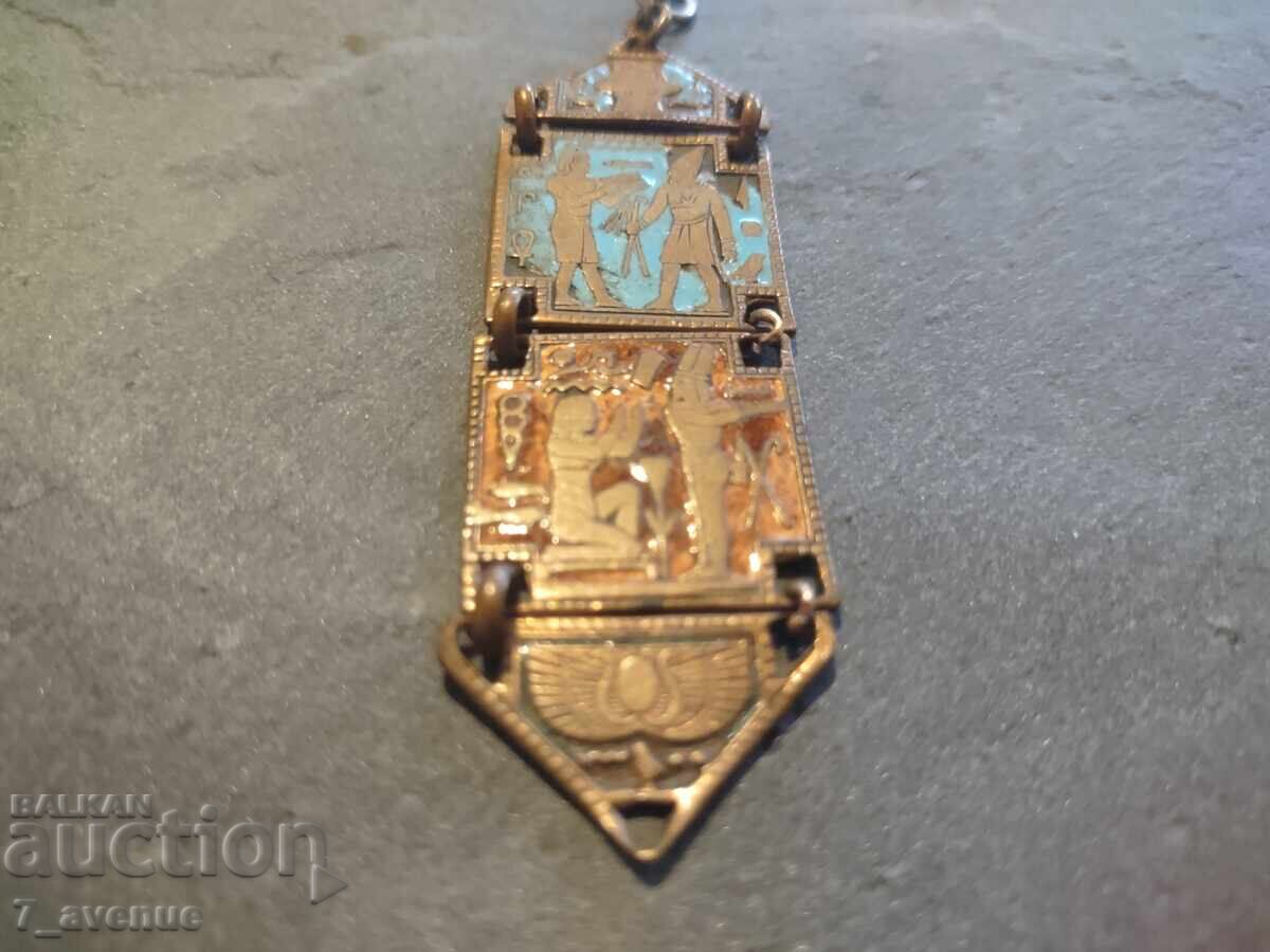 Delivery of Pendant Medallion, Antique Bronze with Enamel 17.10.25