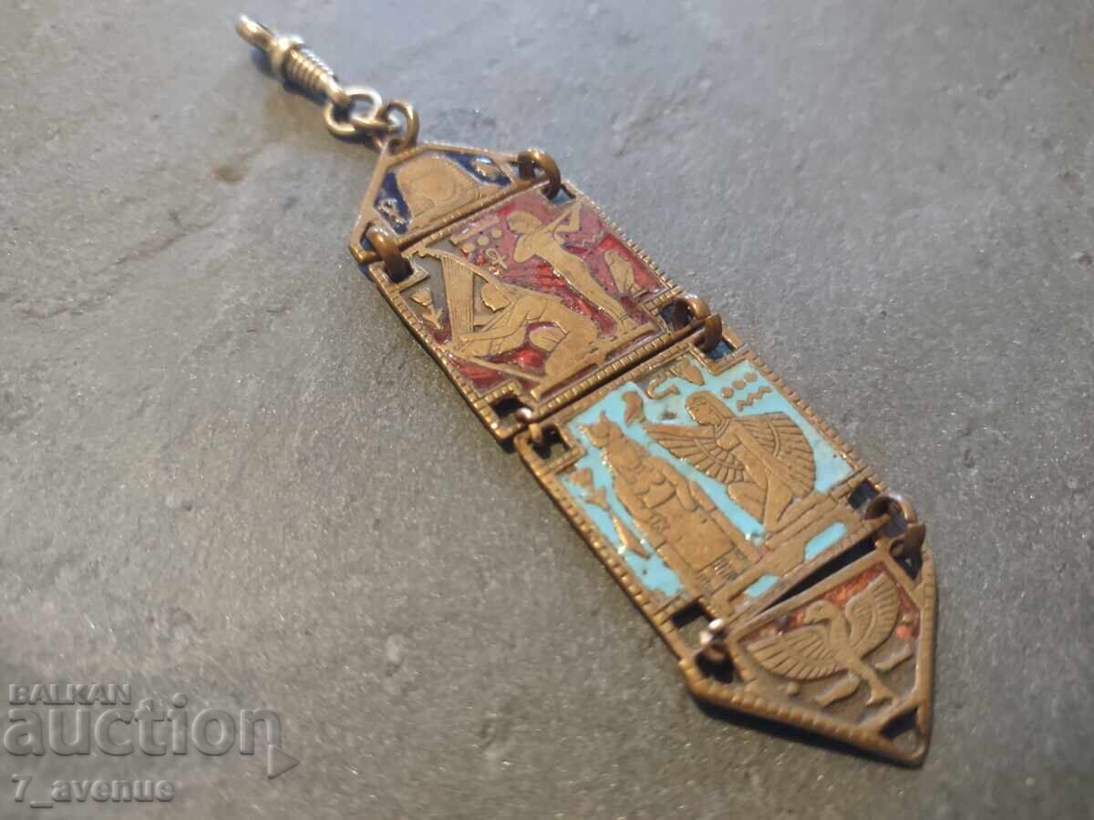 Pendant Medallion, Antique Bronze with Enamel 17.10.25