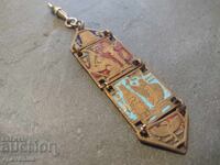 Pendant Medallion, Antique Bronze with Enamel 17.10.25