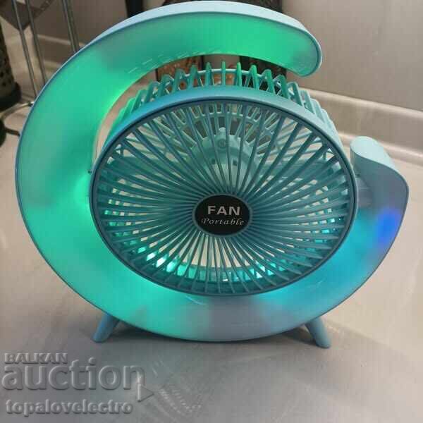 NEW! USB desk fan, 3 speeds, 360° rotation, LED - 5 NEW! USB desk fan, 3 speeds, 360° rotation, LED - 5
