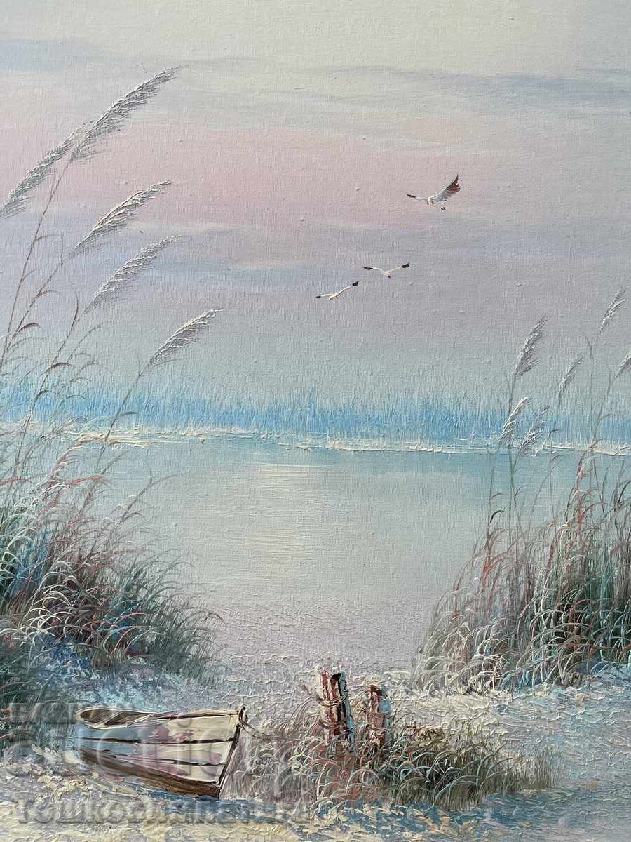 Licitație Tablou - peisaj marin frumos Licitație Tablou - peisaj marin frumos