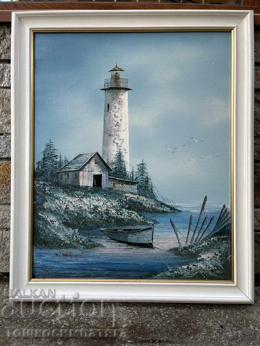 Tablou frumos cu far de mare - 7