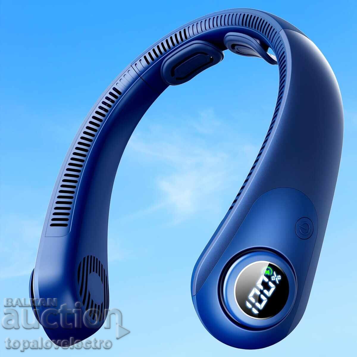 NEW! Portable USB Neck Fan, 5 Speeds