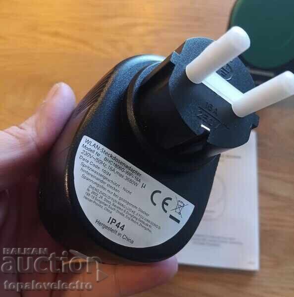 NEW! 2 pcs WiFi Smart Outdoor Sockets IP44 3680W, Alexa and Go - 5