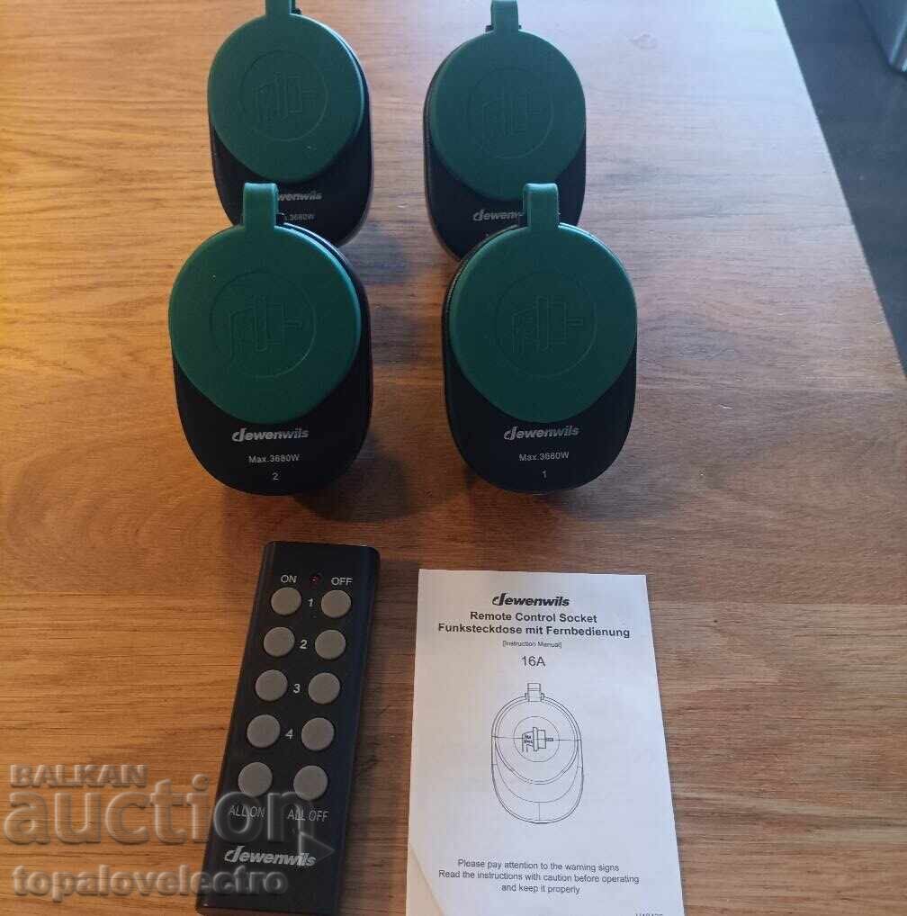NEW! Outdoor programmable sockets with remote IP44, 368 with price 54.00 BGN | € 27.61
