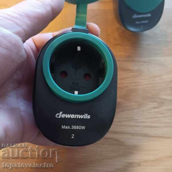 NEW! Outdoor programmable sockets with remote IP44, 368 - 5