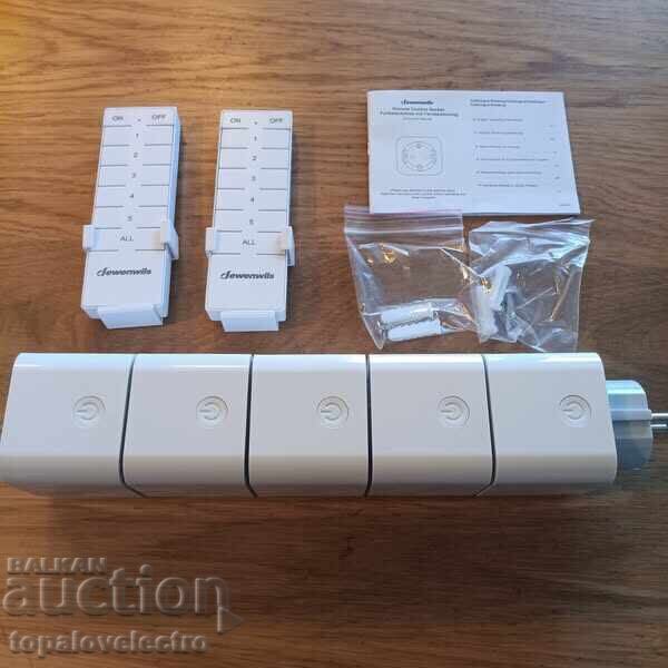 Auction  NEW! Wireless outlet with remote control - 3680W, 16A