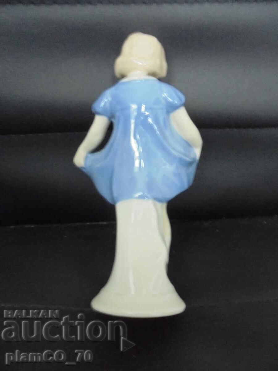 №8319 Old porcelain figurine "Little girl with a dress" with price 20.00 BGN | € 10.23 №8319 Old porcelain figurine "Little girl with a dress" with price 20.00 BGN | € 10.23
