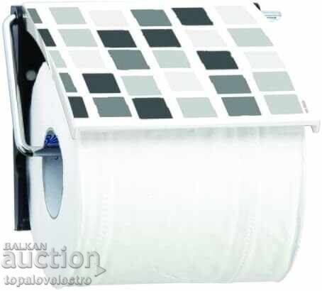 NEW! Toilet paper holder with lid, self-adhesive NEW! Toilet paper holder with lid, self-adhesive