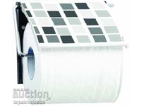 NOU! Suport pentru hârtie igienică cu capac, autoadeziv