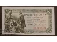 Spania, 5 pesete 1945, UNC