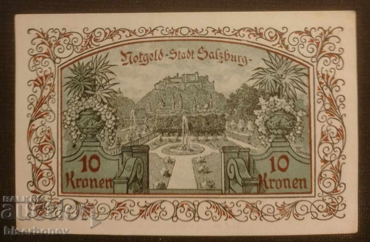 Αυστρία, Σάλτσμπουργκ 10 κορώνες 1920, aUNC