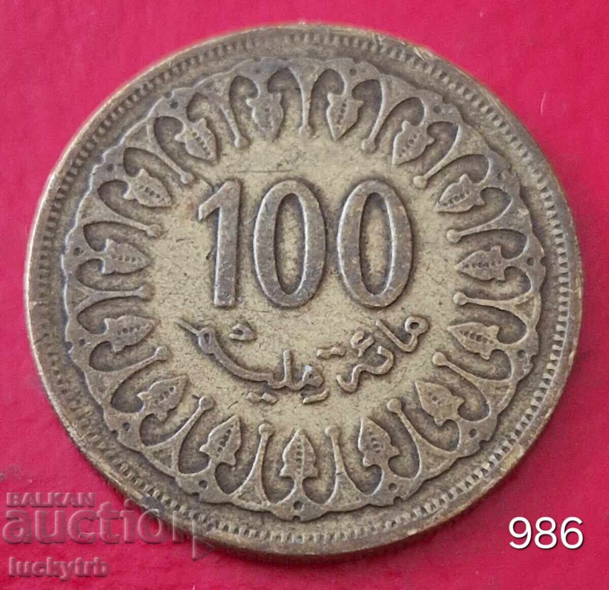 100 μιλίμ 1983 - Τυνησία 100 μιλίμ 1983 - Τυνησία