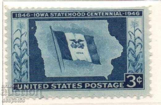 1946. ΗΠΑ. 100η Επέτειος της Πολιτειακής Ιδιότητας της Αϊόβα 1946. ΗΠΑ. 100η Επέτειος της Πολιτειακής Ιδιότητας της Αϊόβα