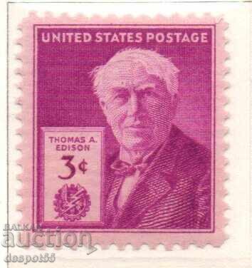 1947. ΗΠΑ. 100η Επέτειος της γέννησης του Τόμας Α. Έντισον 1947. ΗΠΑ. 100η Επέτειος της γέννησης του Τόμας Α. Έντισον