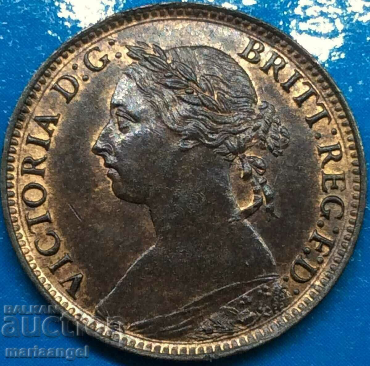 Μεγάλη Βρετανία 1 Farthing 1886 Young Victoria UNC με τιμή 64.00 BGN | € 32.72