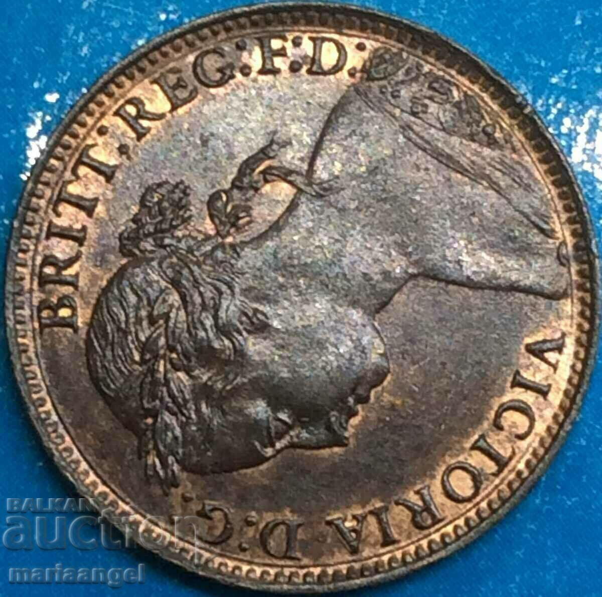 Παράδοση Μεγάλη Βρετανία 1 Farthing 1886 Young Victoria UNC