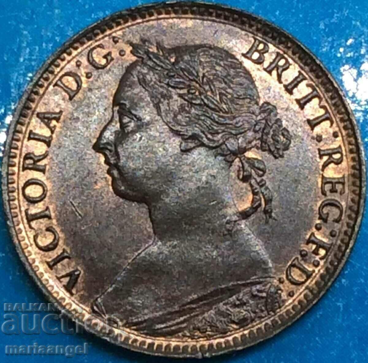 Μεγάλη Βρετανία 1 Farthing 1886 Young Victoria UNC - 6