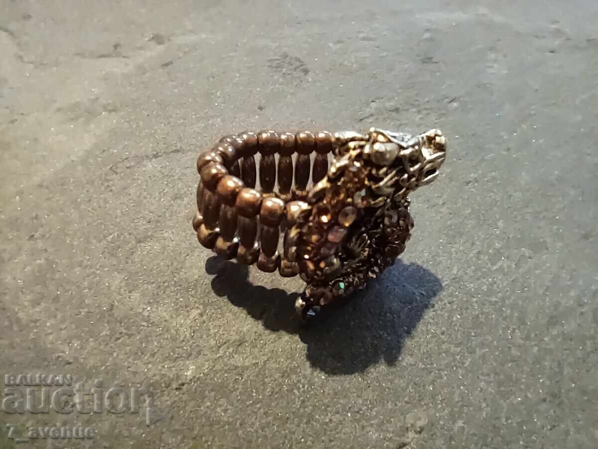 Inel cu bandă elastică cu pietre dragon 17.10.25 - 5