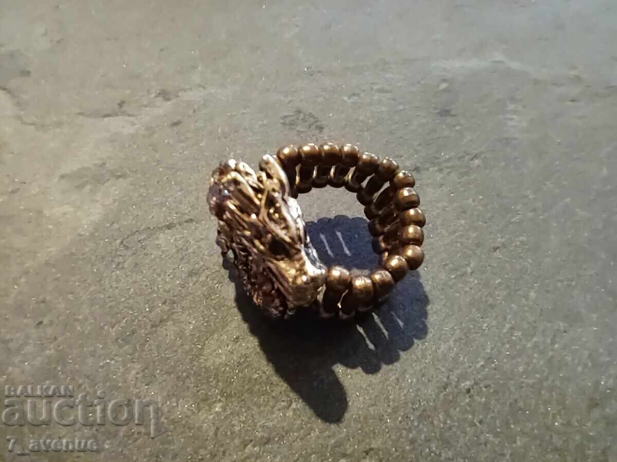 Inel cu bandă elastică cu pietre dragon 17.10.25 - 6