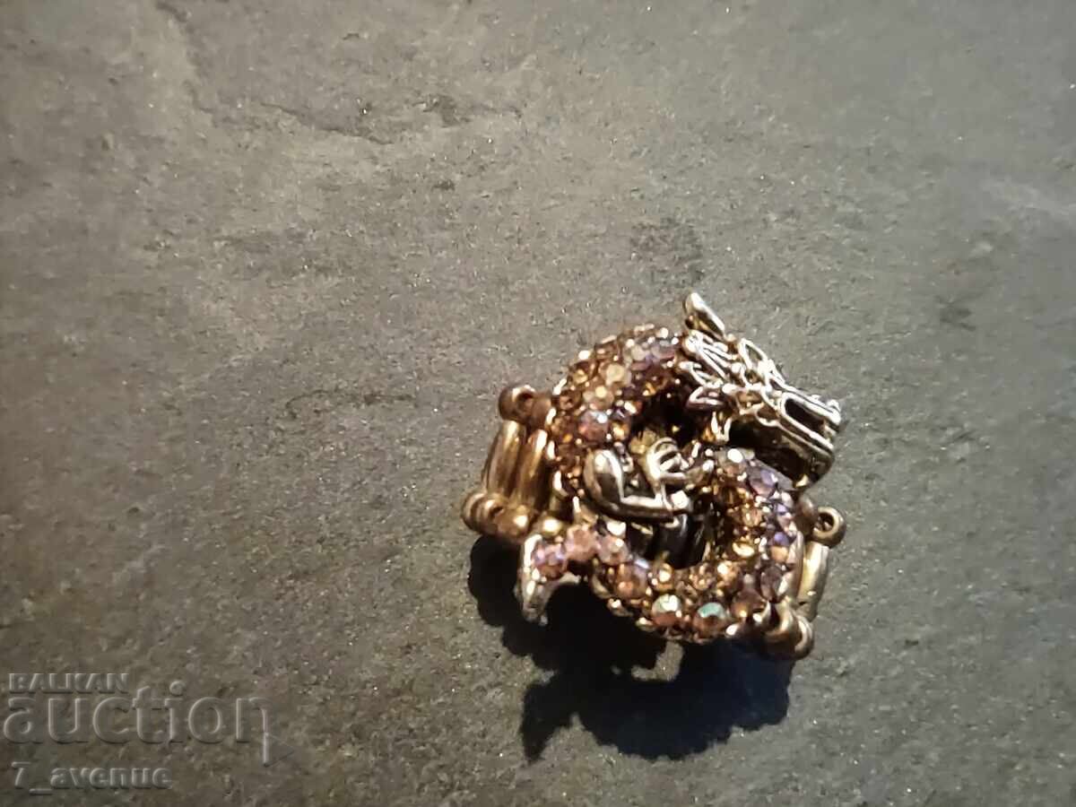 Inel cu bandă elastică cu pietre dragon 17.10.25 - 7