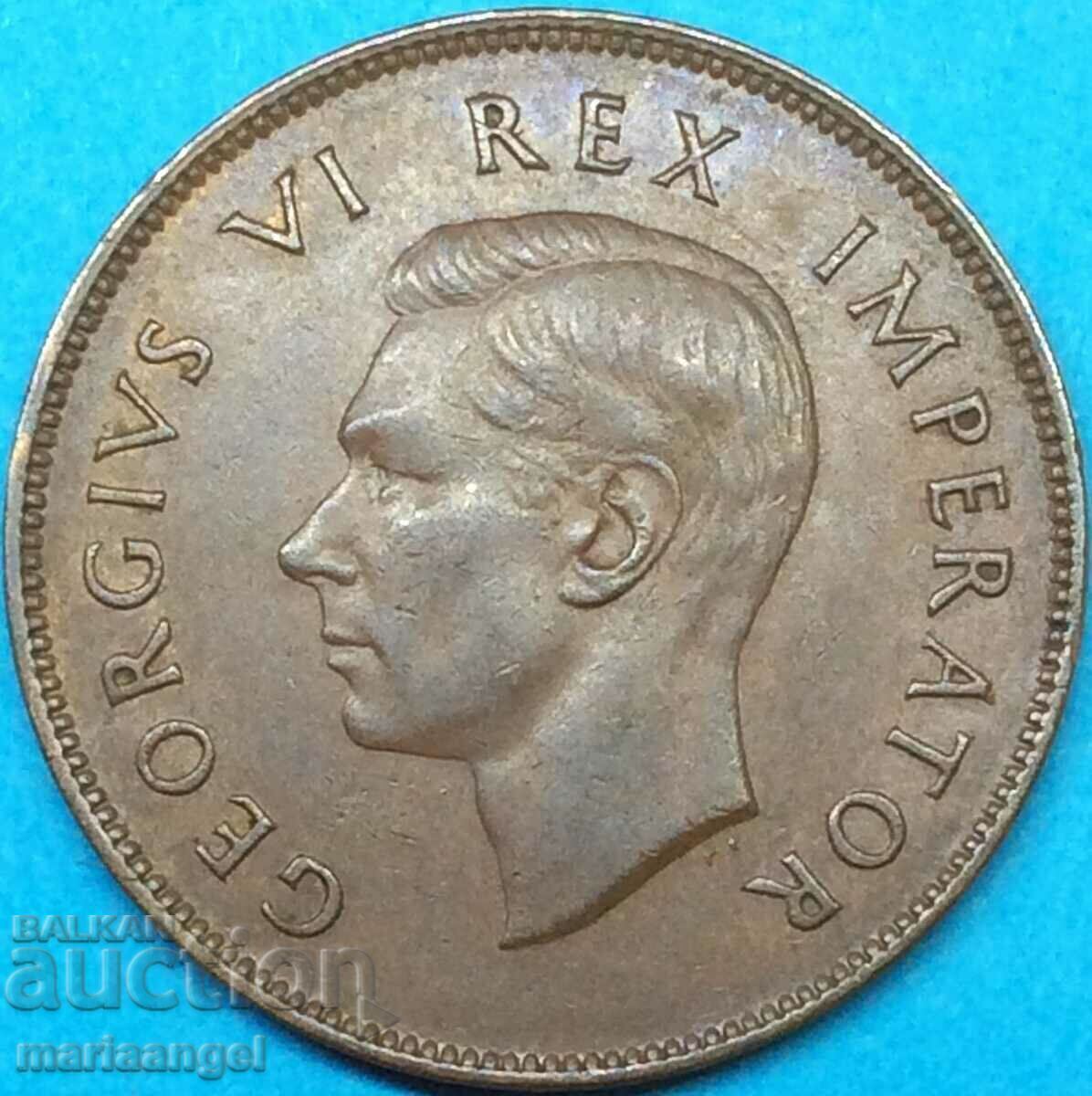 Νότια Αφρική 1 Penny 1942 George VI 30mm Χάλκινο με τιμή 12.00 BGN | € 6.14