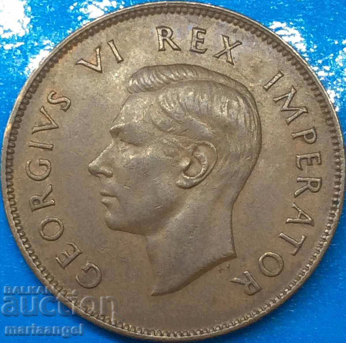 Νότια Αφρική 1 Penny 1942 George VI 30mm Χάλκινο - 6
