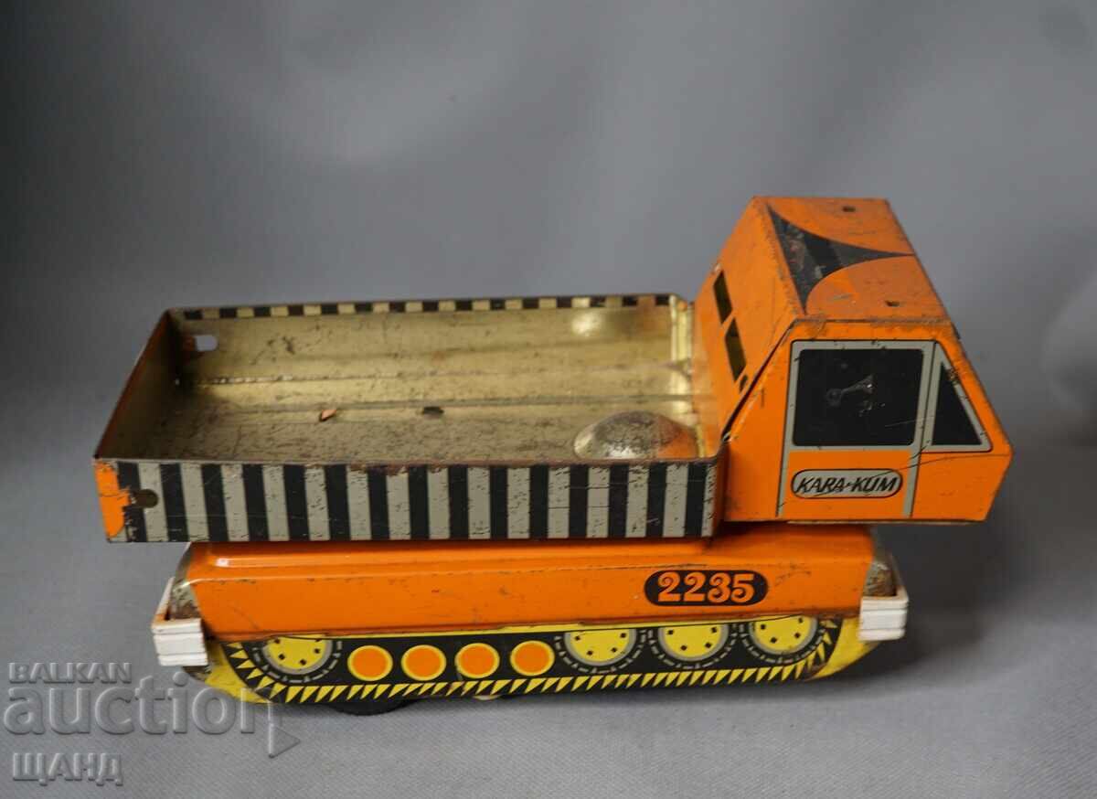 Παλιό Ρωσικό μεταλλικό παιχνίδι, μοντέλο φορτηγού με μπαταρίες