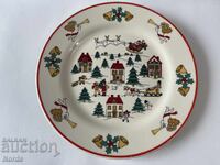 Χριστουγεννιάτικη πορσελάνινη πιατέλα 27 εκ