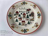 Χριστουγεννιάτικη πορσελάνινη πιατέλα 27 εκ