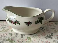 Χειροποίητη πορσελάνινη κανάτα Χριστούγεννα