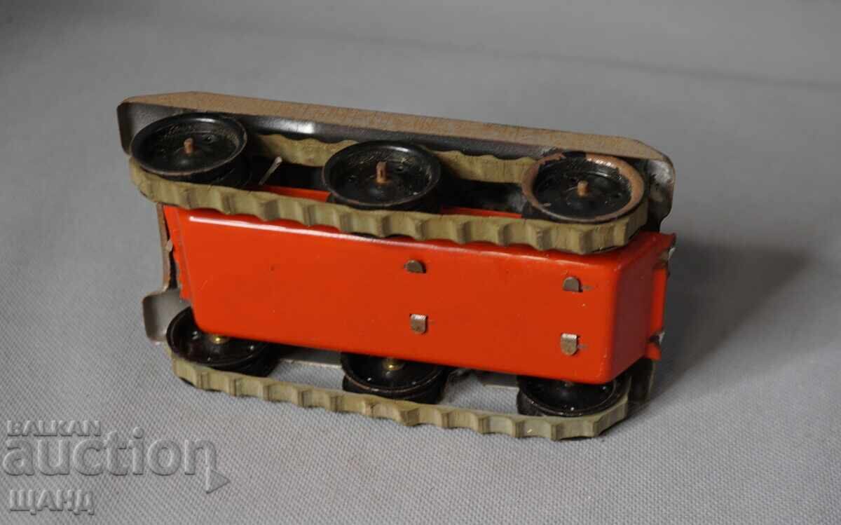 Old metal mechanical toy model tank missile carrier - 5