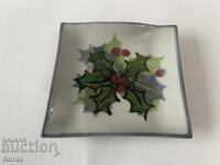 Χριστούγεννα. Όμορφο πορσελάνινο πιατάκι