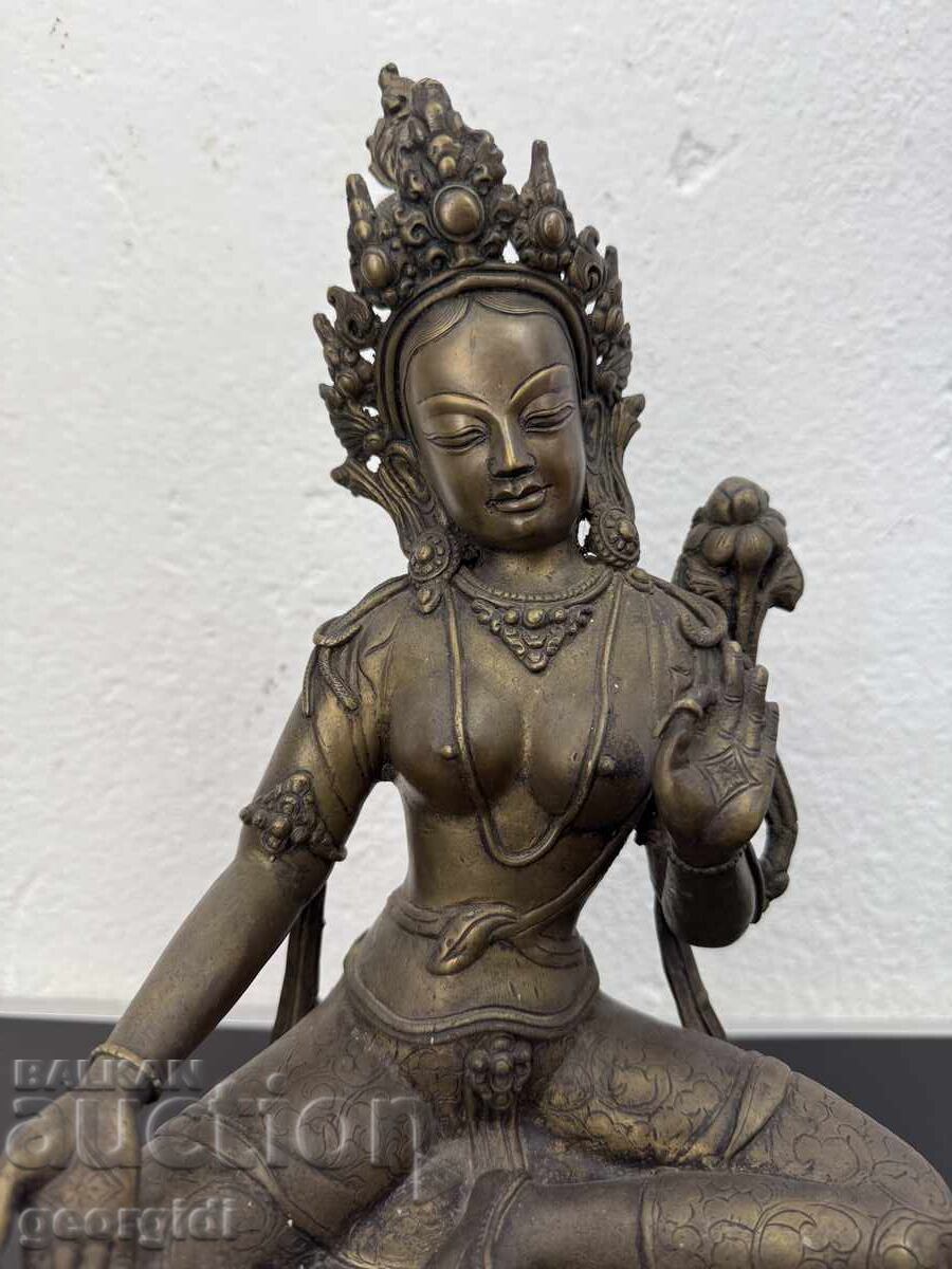 Large bronze statue / sculpture of Tara. No. 7505 with price 370.00 BGN | € 189.18