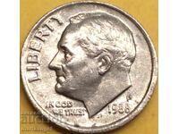 10 cenți 1988 SUA președinte George H.W. Bush