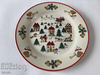 Χριστουγεννιάτικη πορσελάνινη πιατέλα 27 εκ