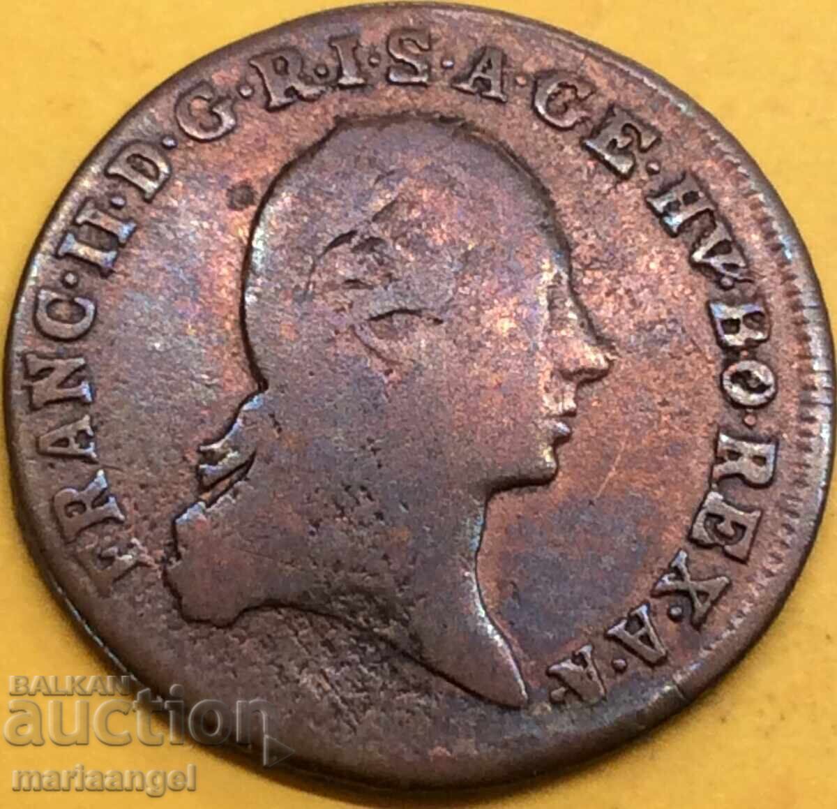 Livrarea Austria 1 Kreuzer 1800 F - Tirolul de Nord Franz II împărat