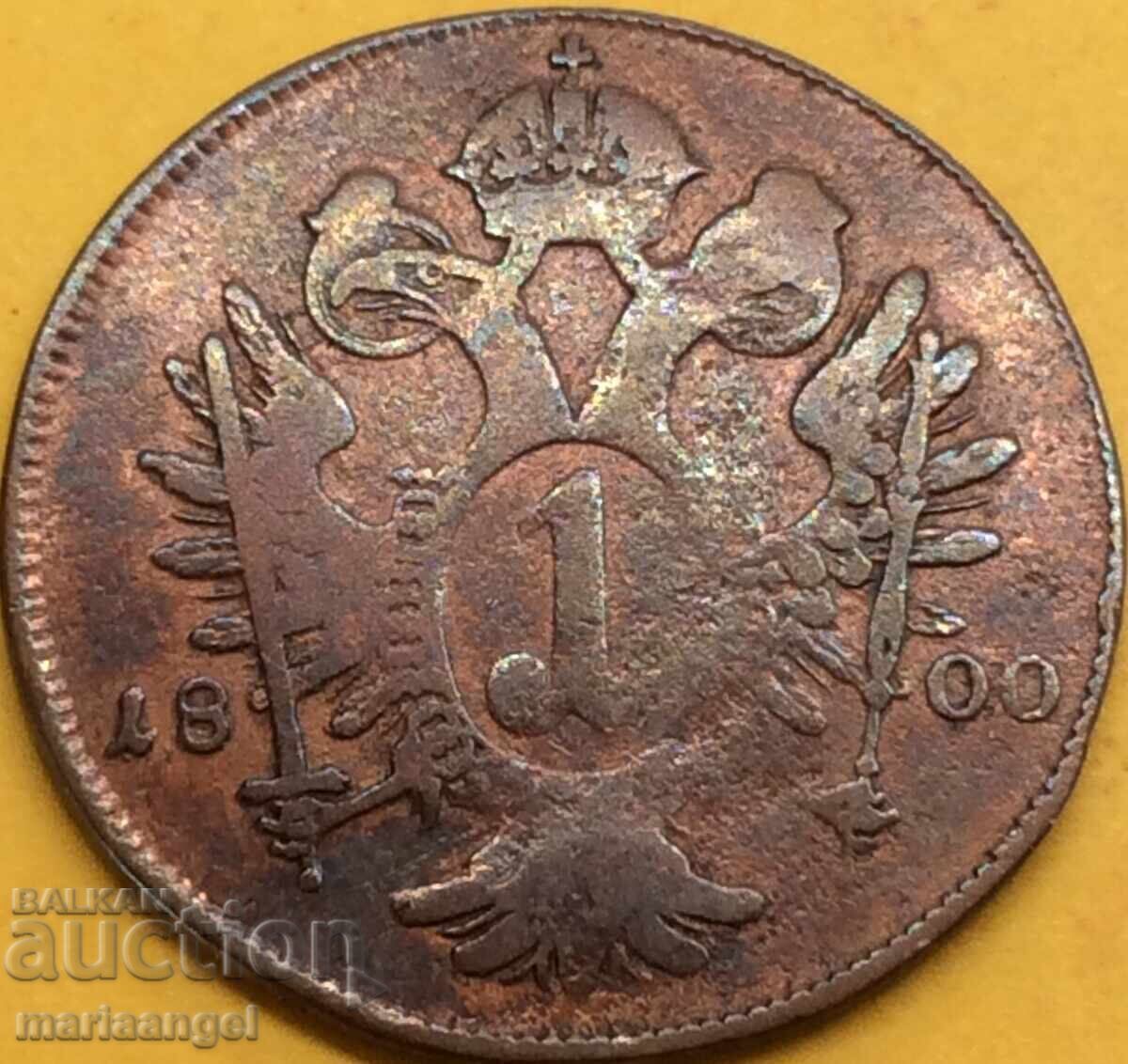 Austria 1 Kreuzer 1800 F - Tirolul de Nord Franz II împărat - 5