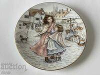 Βασιλική Worcester πορσελάνινη πιατέλα