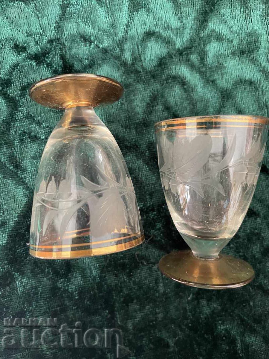 Rakia Shot Glasses - 2 pcs, Engraved with price 9.95 BGN | € 5.09