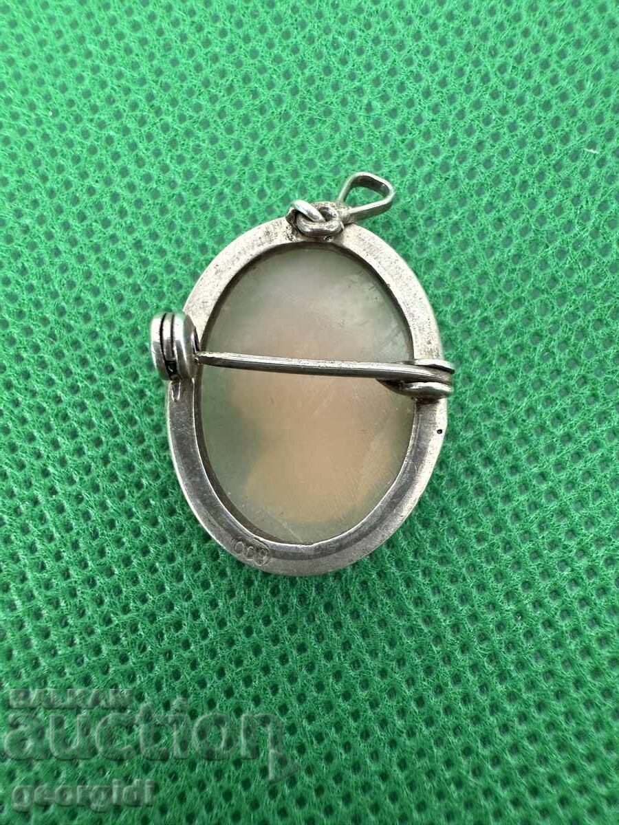 Delivery of Silver pendant / brooch - Cameo. №7510 Delivery of Silver pendant / brooch - Cameo. №7510
