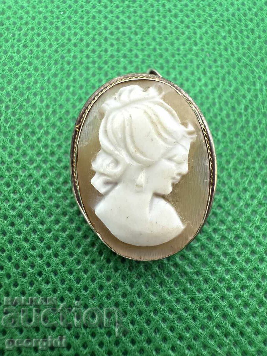 Silver pendant / brooch - Cameo. №7510 - 6 Silver pendant / brooch - Cameo. №7510 - 6