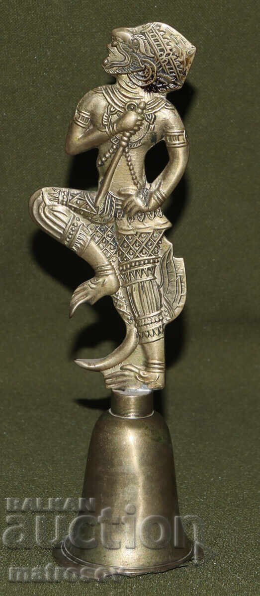 Sculptură din alamă clopot Hindu, Hanuman cu preț 100.00 BGN | € 51.13