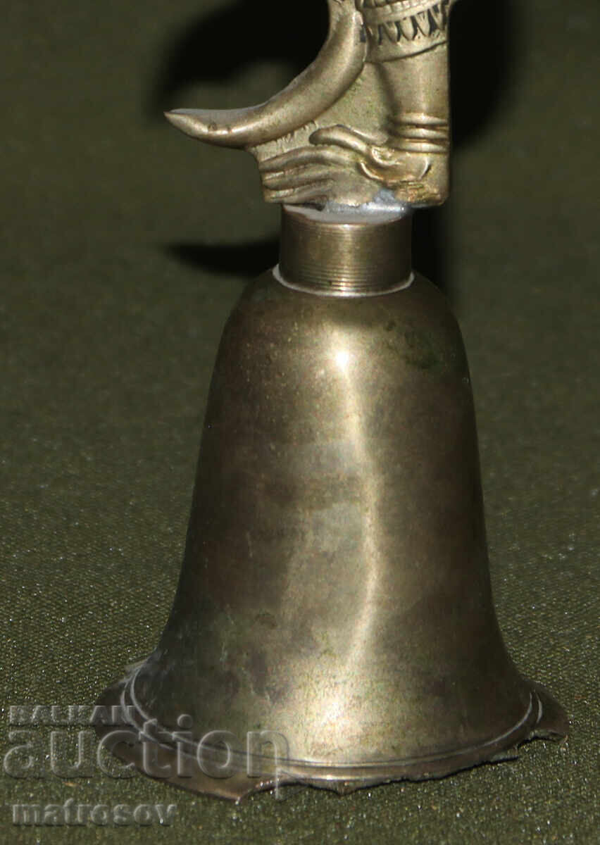 Sculptură din alamă clopot Hindu, Hanuman - 5