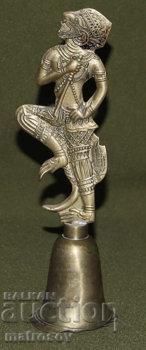 Sculptură din alamă clopot Hindu, Hanuman
