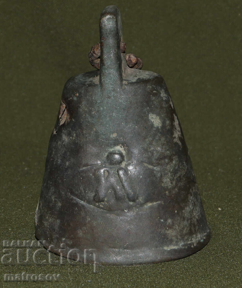 Vechi clopot de bronz, clopot de ușă, clopot Vechi clopot de bronz, clopot de ușă, clopot